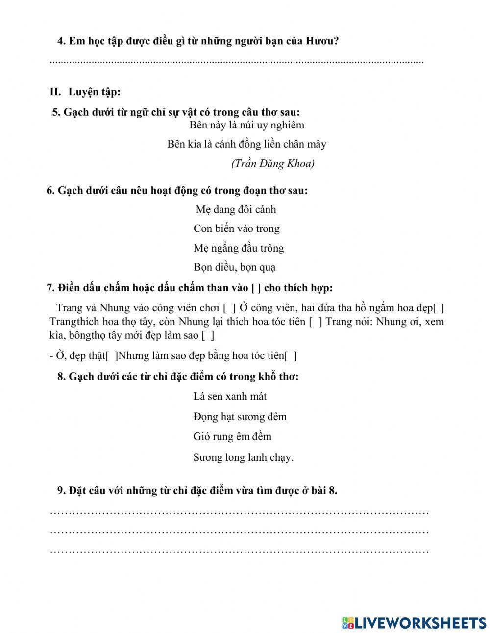 Tiếng Việt 2 - Tuần 27