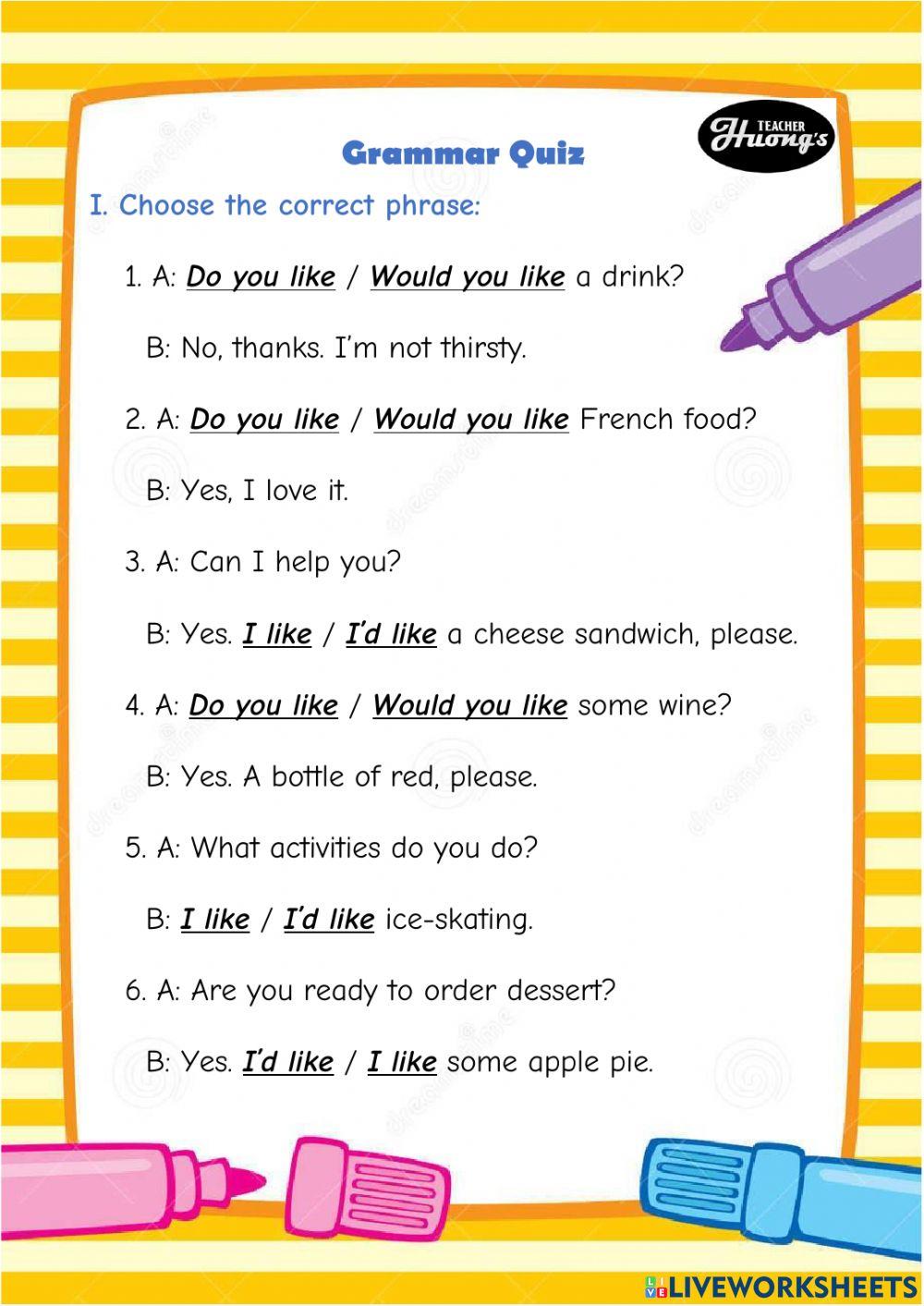 New Headway Elementary Unit 9 Review