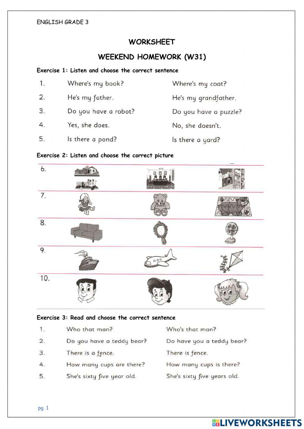 G3 - W31 - Weekend WS