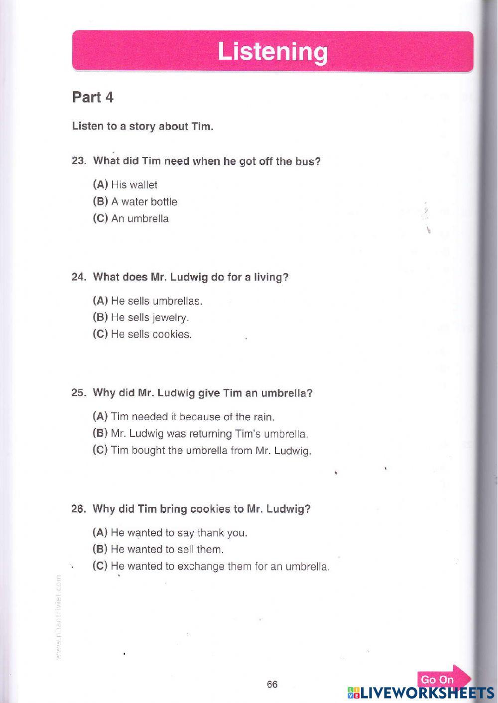 Toefl Listening test 2 p2