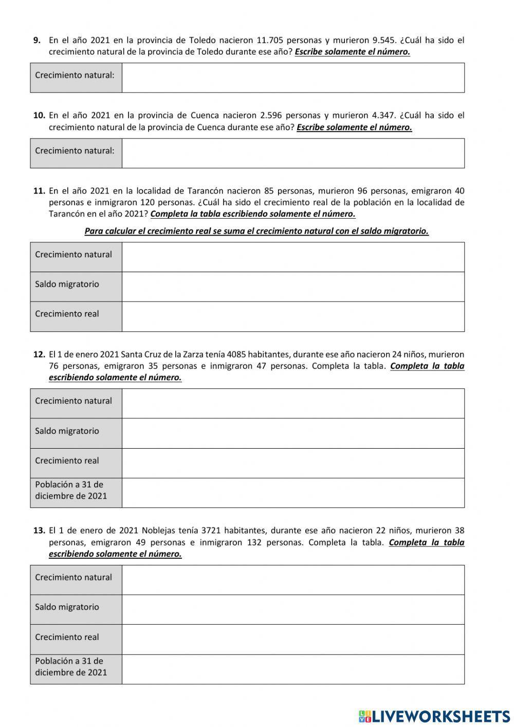 Población española