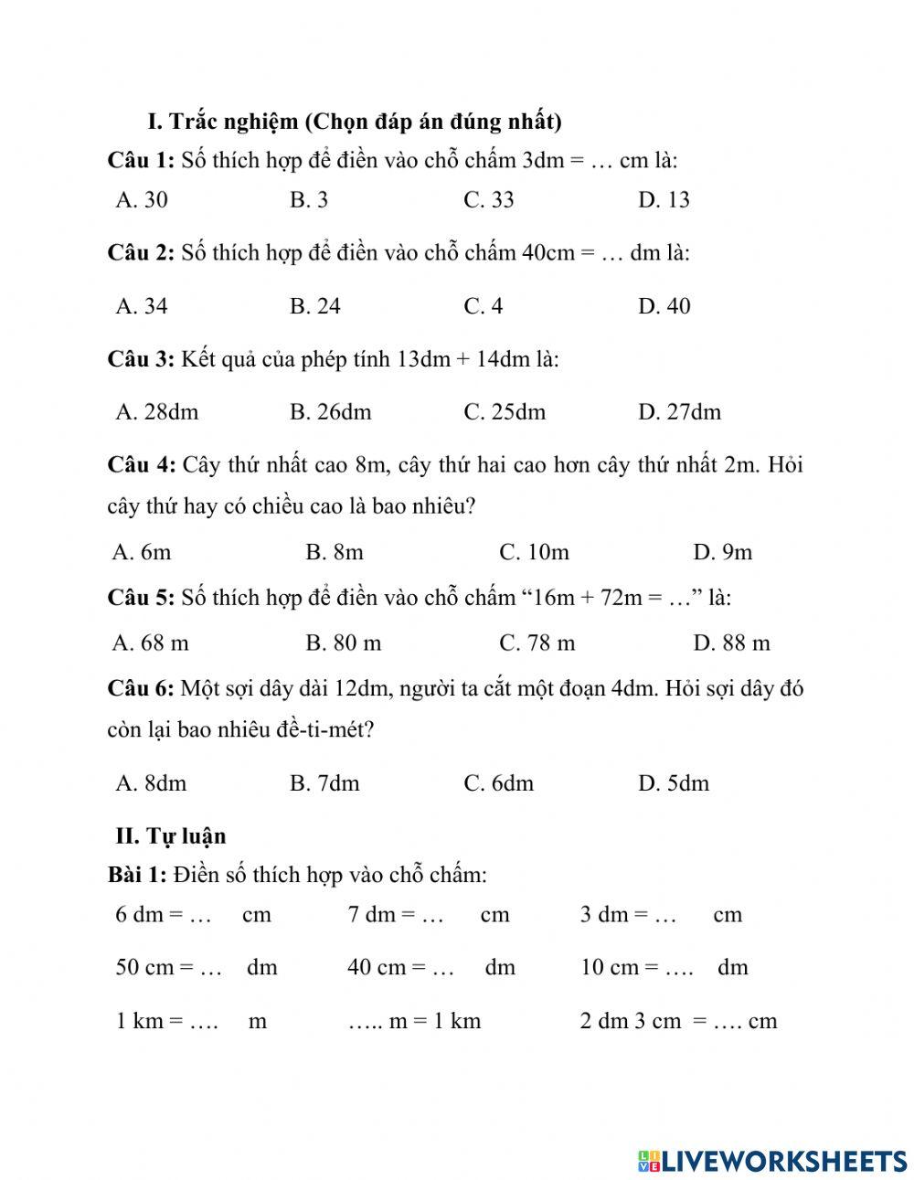 Ôn tập cuối tuần 27