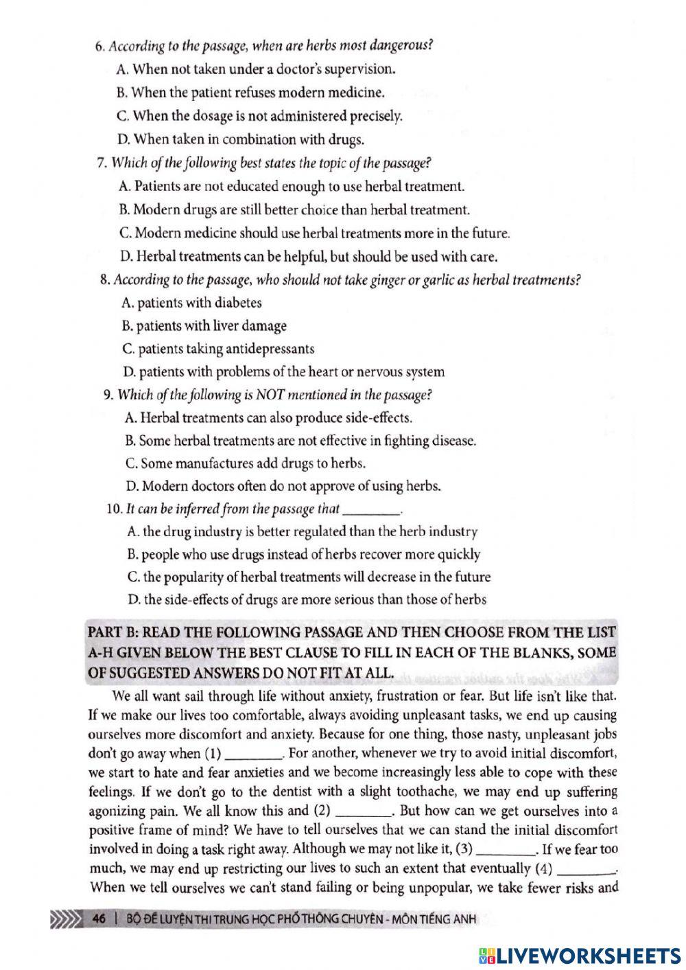 De thi Chuyen Anh HCM - 2020