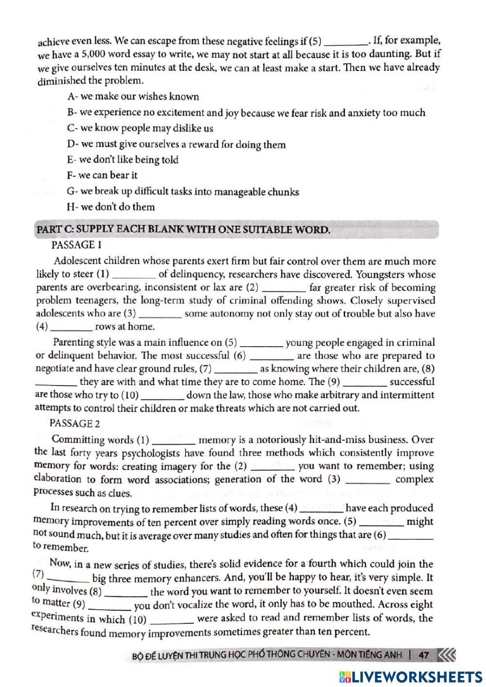 De thi Chuyen Anh HCM - 2020