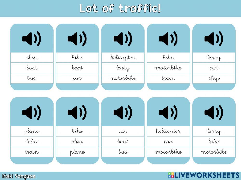 Lot of traffic! - Listening