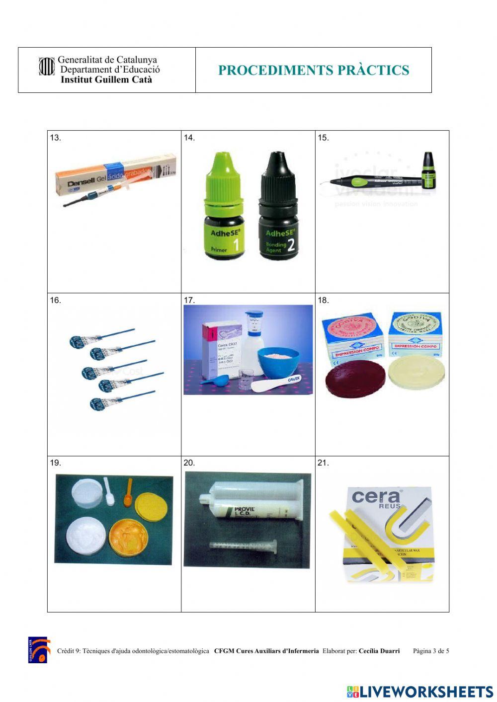 C9 UD5 Procediments pràctics materials dentals 5.1