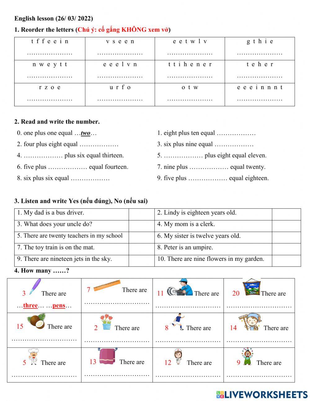 Group 2 - Number + plural review