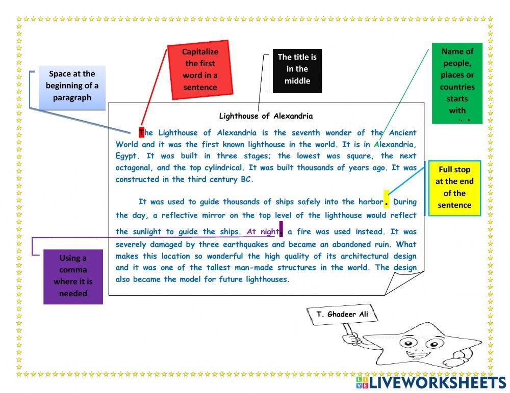 Mind map report and Punctuation