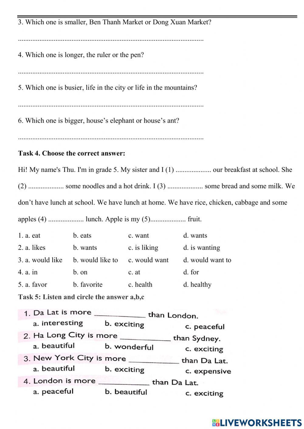 Minitest 6 - level weak - grade 5