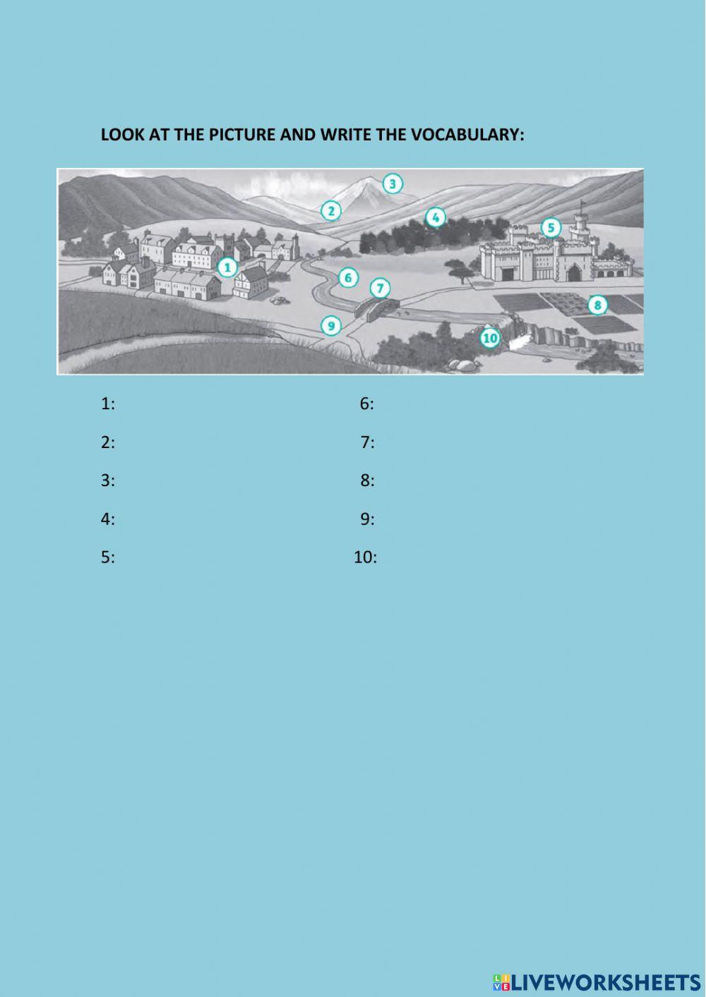 At the castle.rooftops 5 unit 3. vocabulary