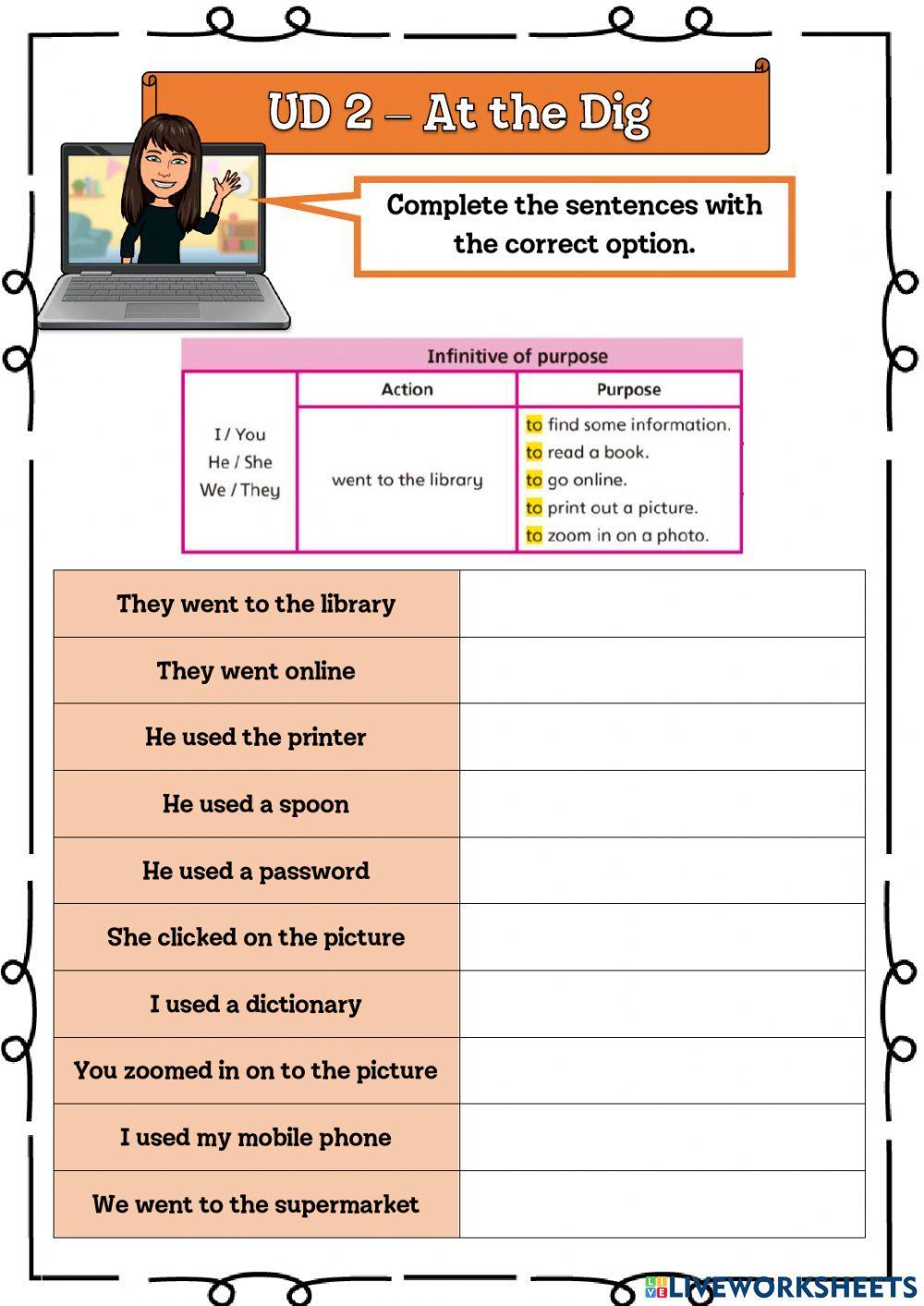 6º UD 2 At the dig - Ficha 9