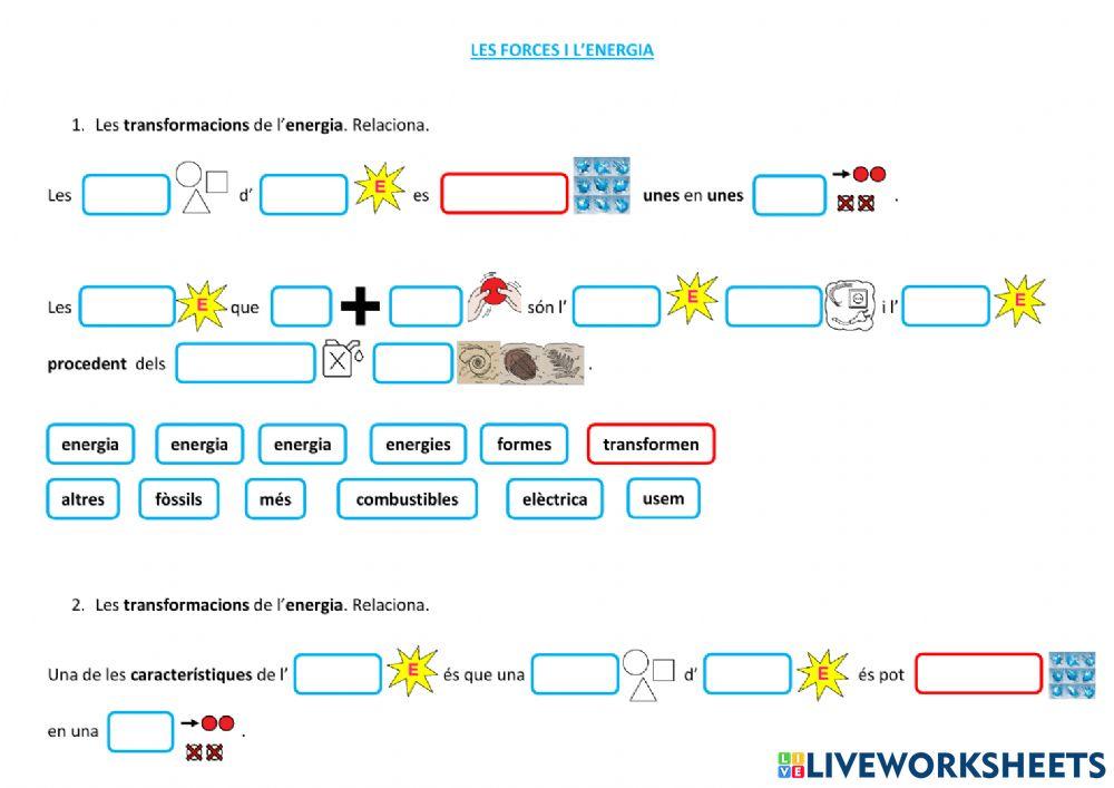 Les forces i l'energia. L'energia 1
