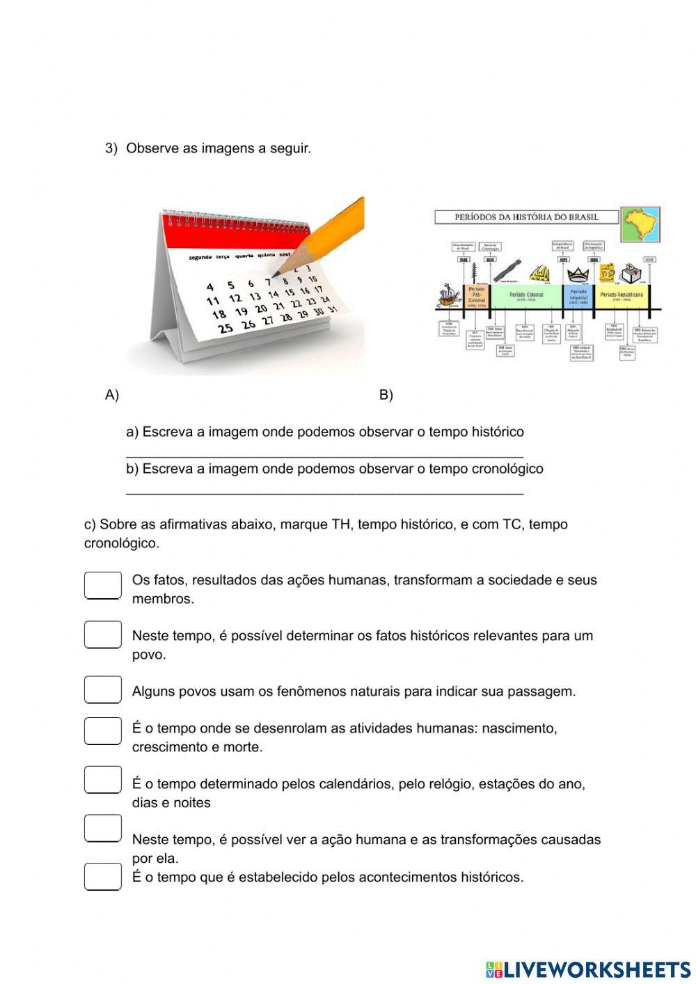 Tempo histórico e Cronológico