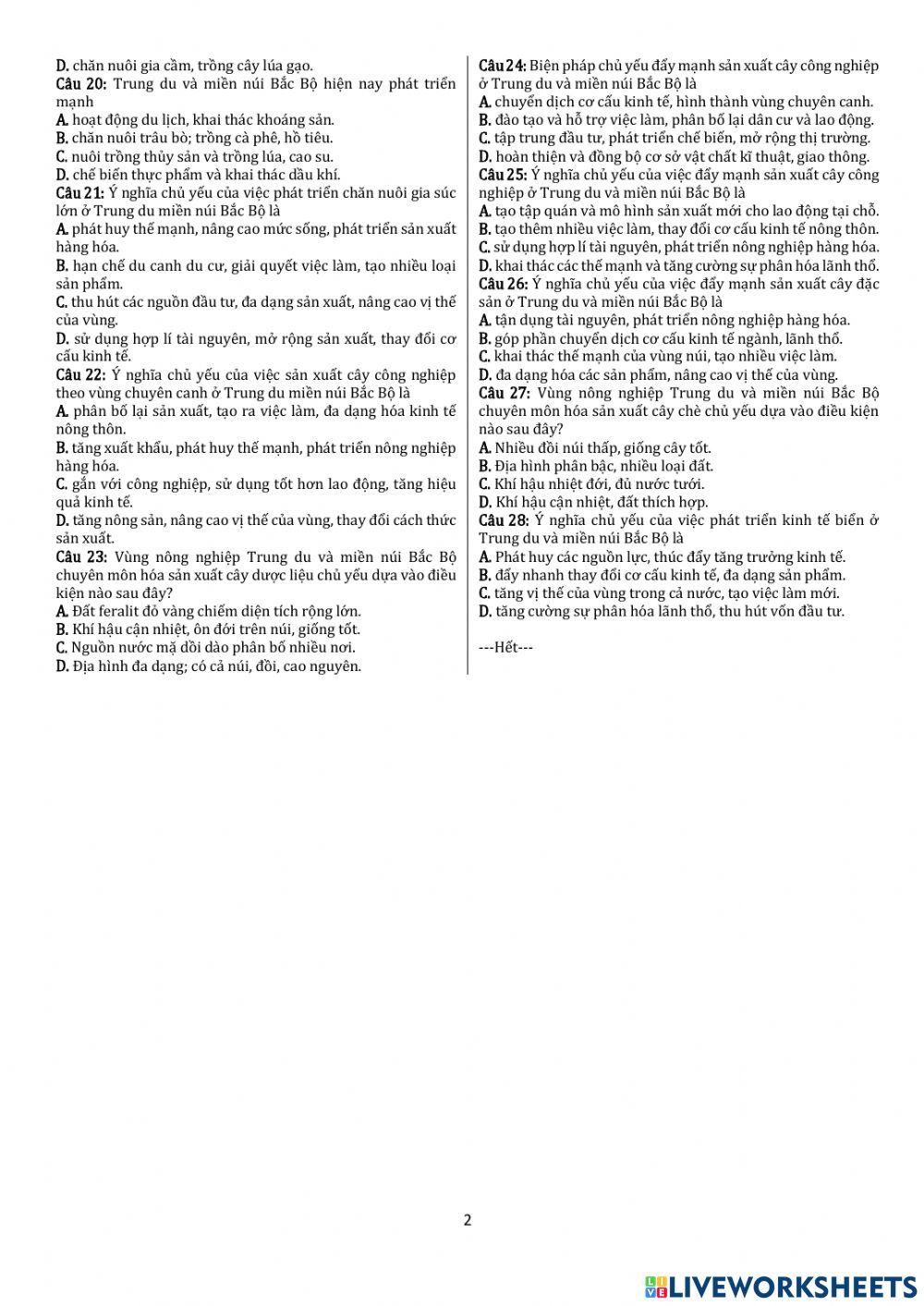 Trung du miền núi Bắc Bộ