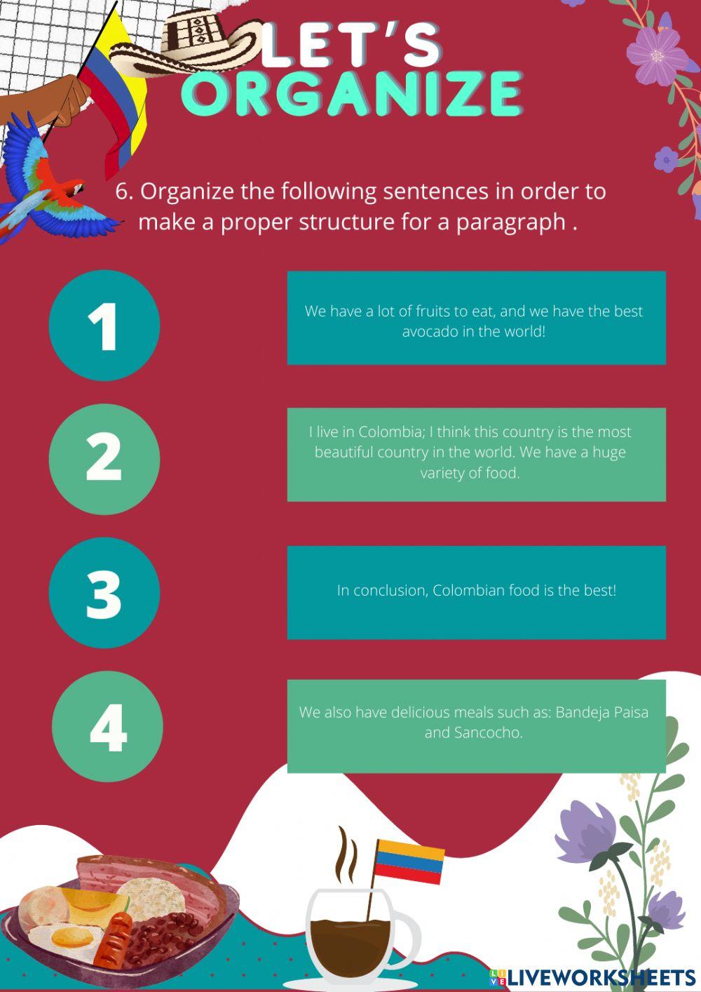 How to write a paragraph - EXERCISE