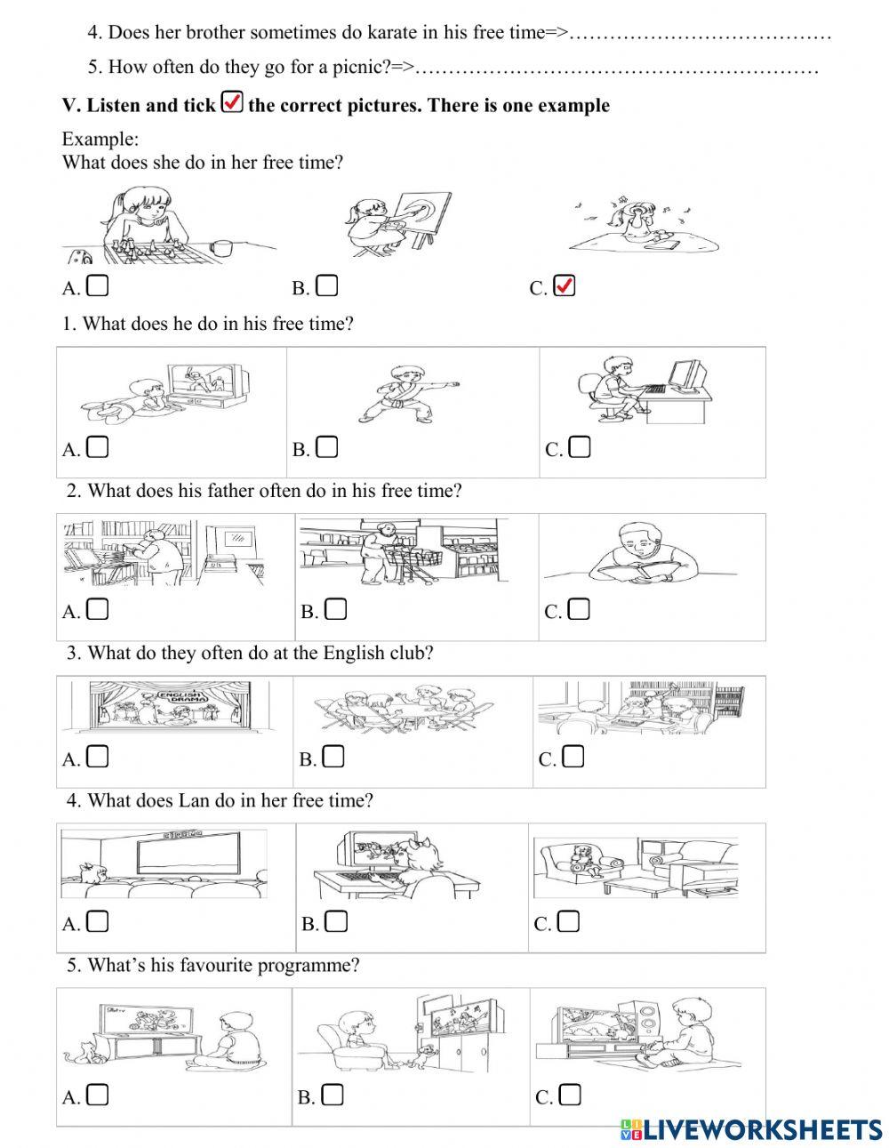 Minitest 2 - level advance - grade 5