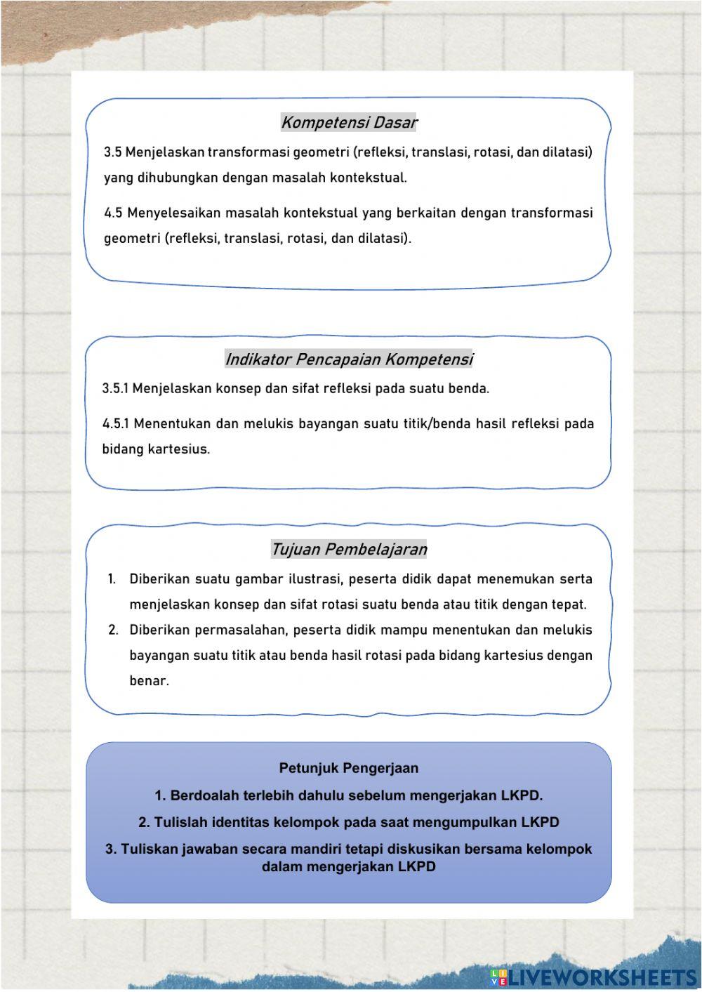 Transformasi Geometri: Refleksi