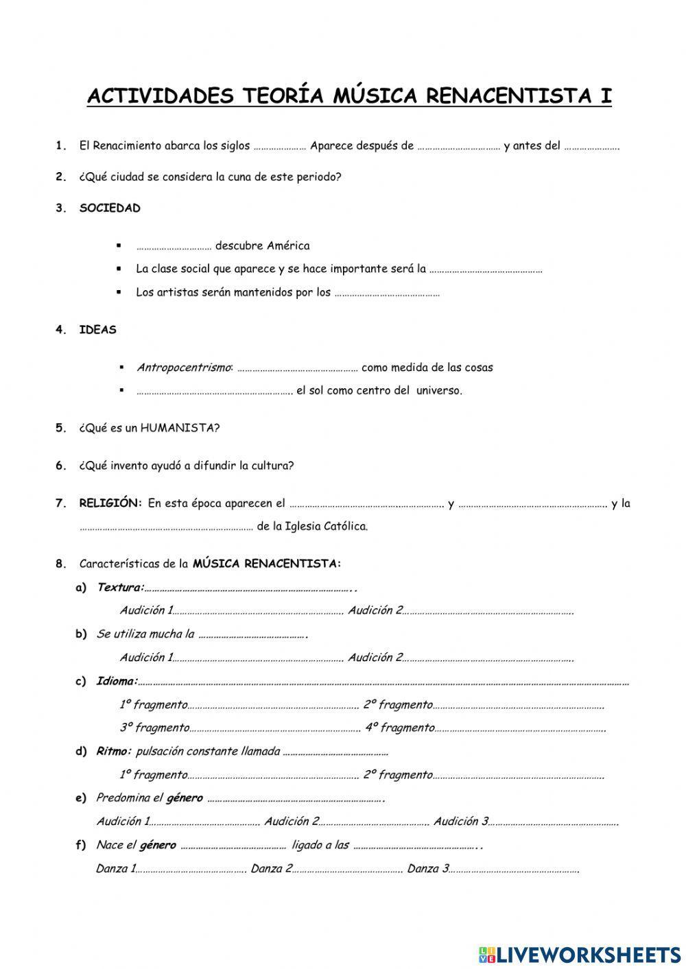 El Renacimiento musical