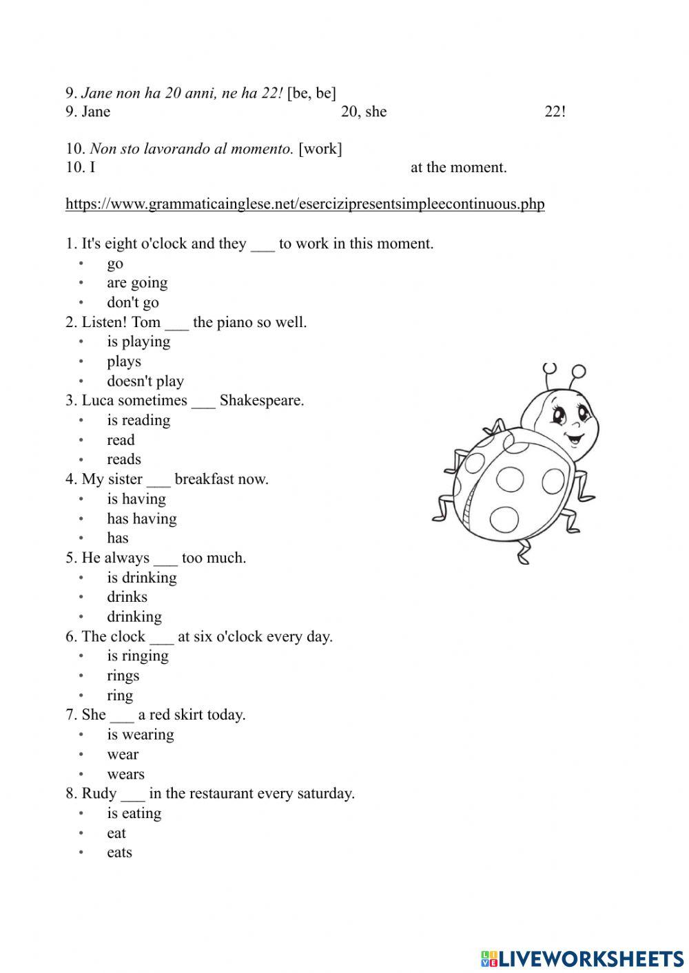 Present simple vs present continuous