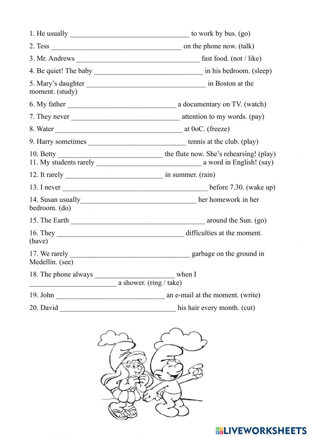 Present simple vs present continuous