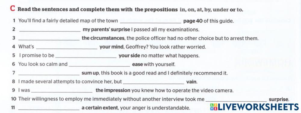 Prepositional phrases 3