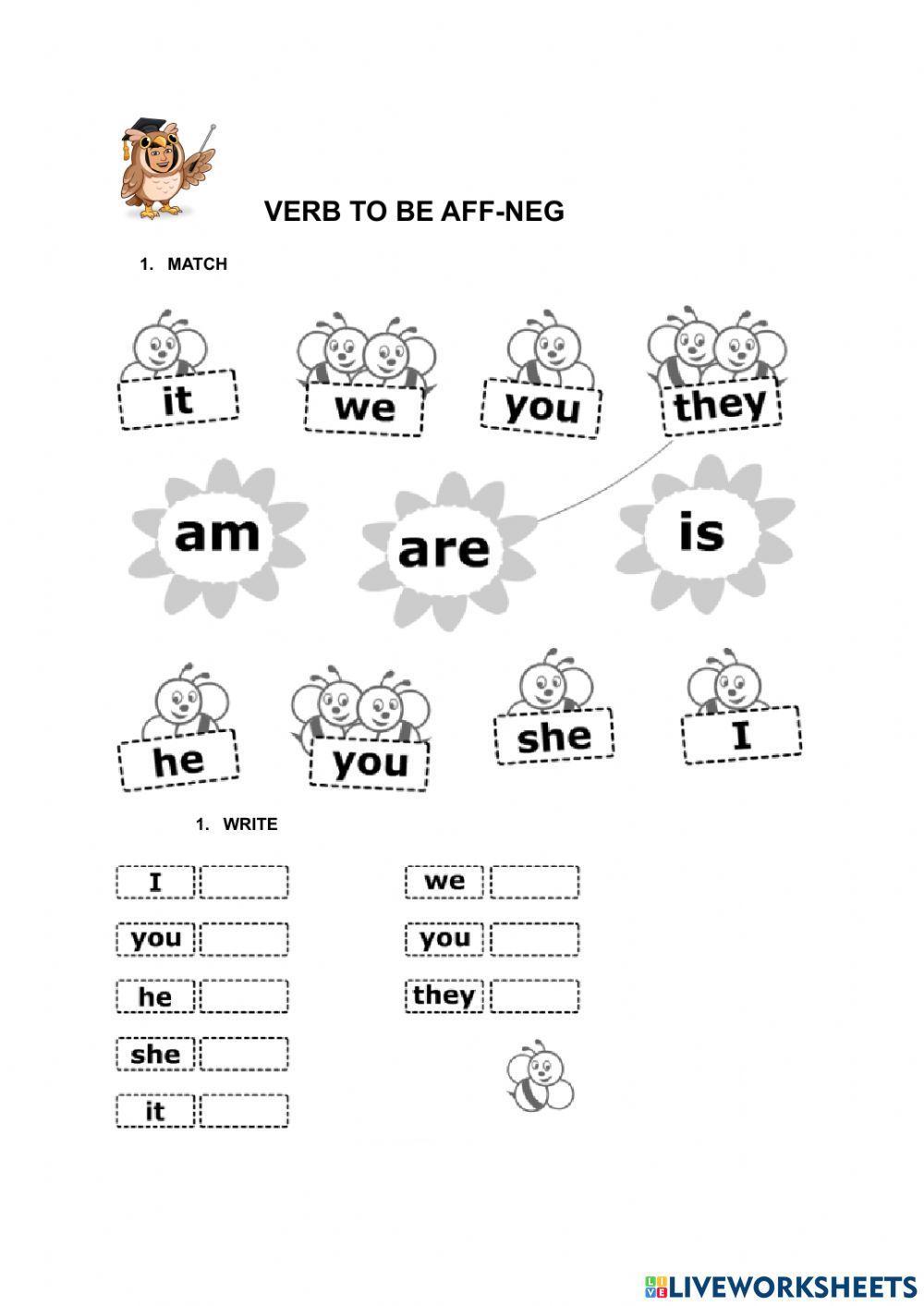 Verb to be - Aff. & Neg.