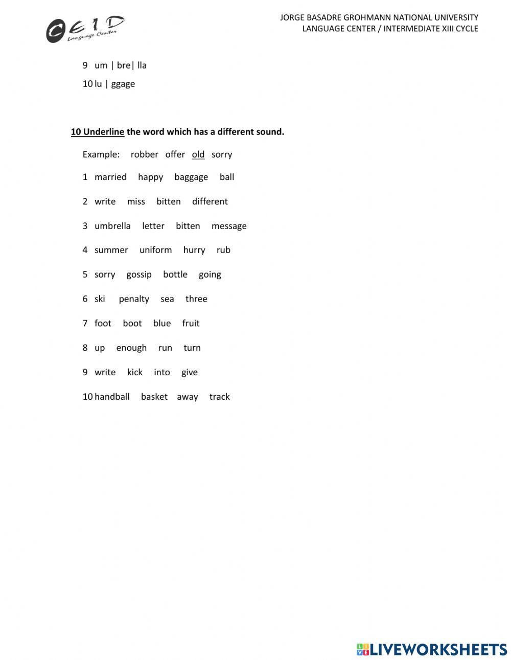 Final Examination XIII