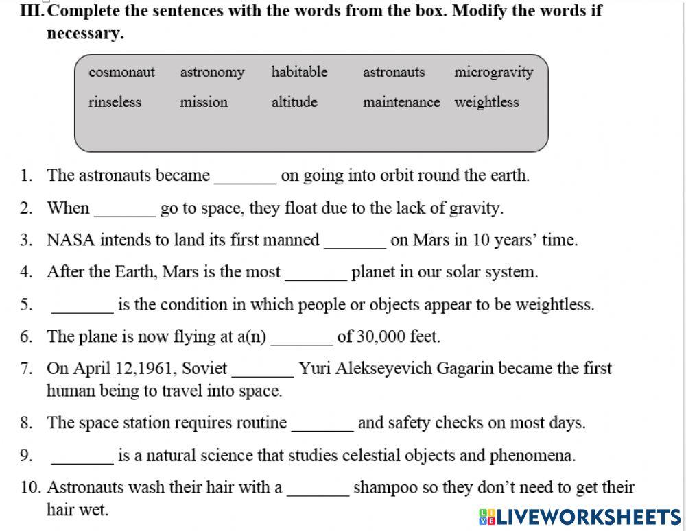 English check voc unit 10 E9