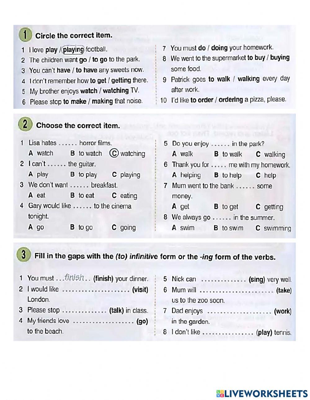 RU3 - The Infinitive - p(127 128)