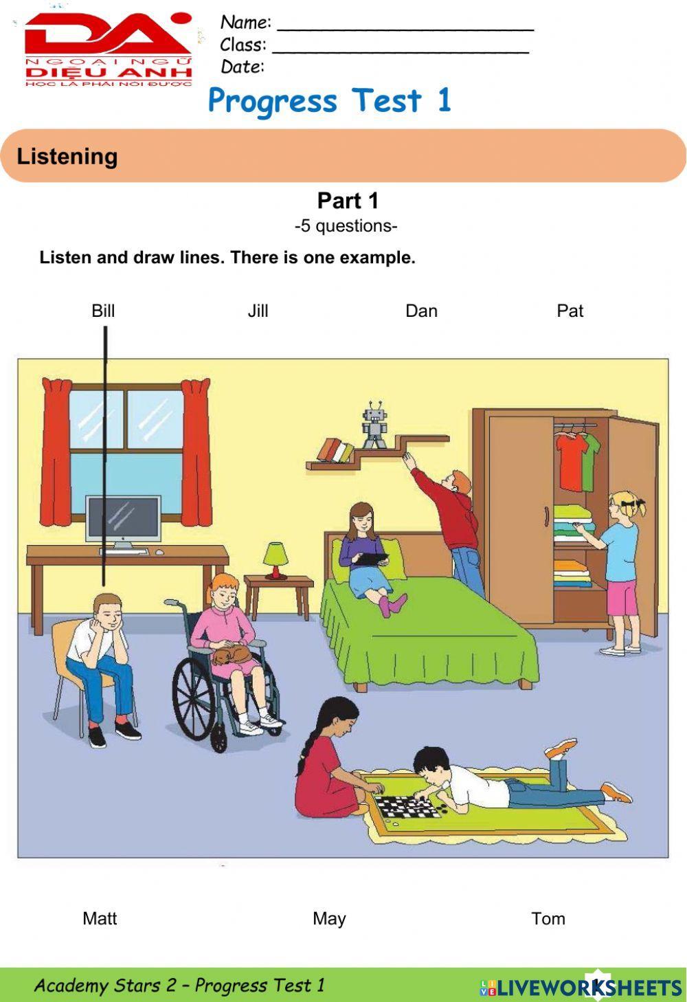 DieuAnh Test AS2 Unit 1,2,3