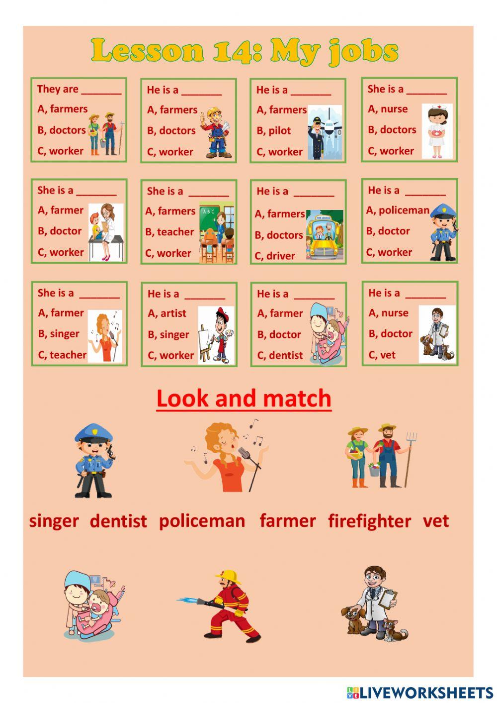 Grade 2 - lesson 14 - jobs