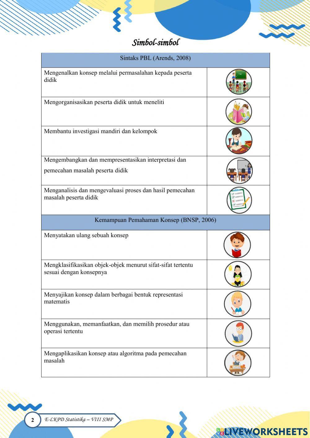 E-LKPD Statistika 1 (Menganalisis Data)