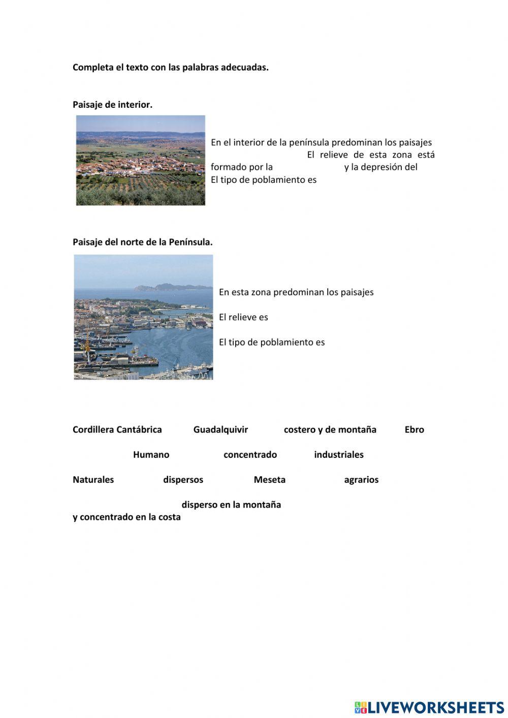 Los paisajes de España