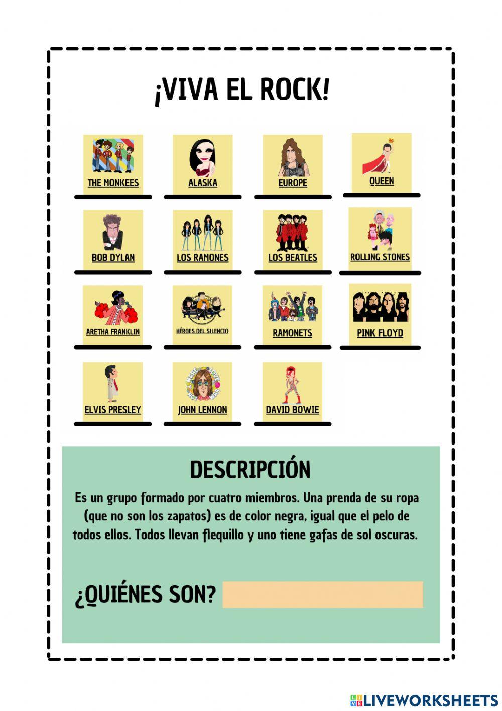 Quién es quién rockero