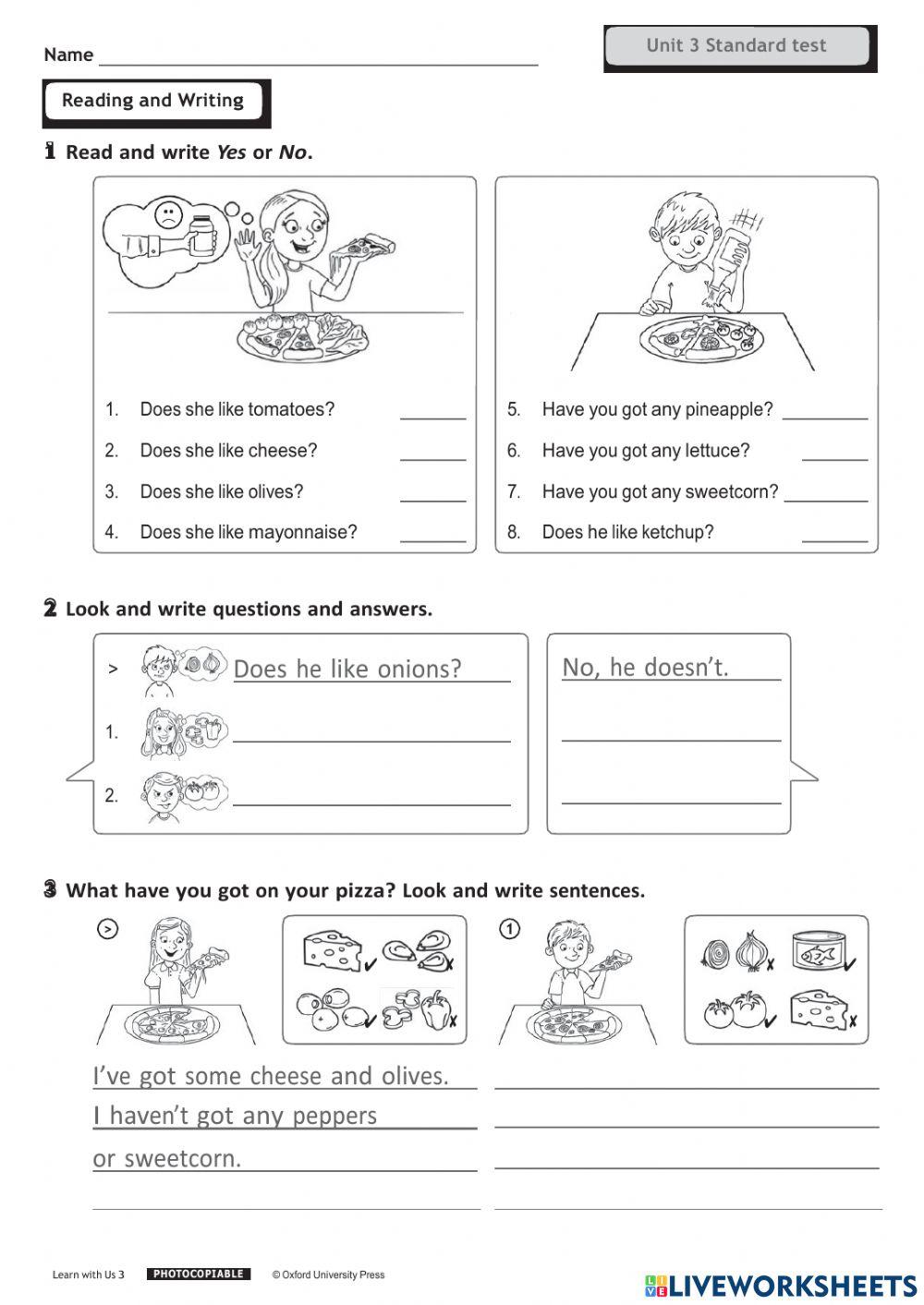 Unit 3 standard test - LWU 3