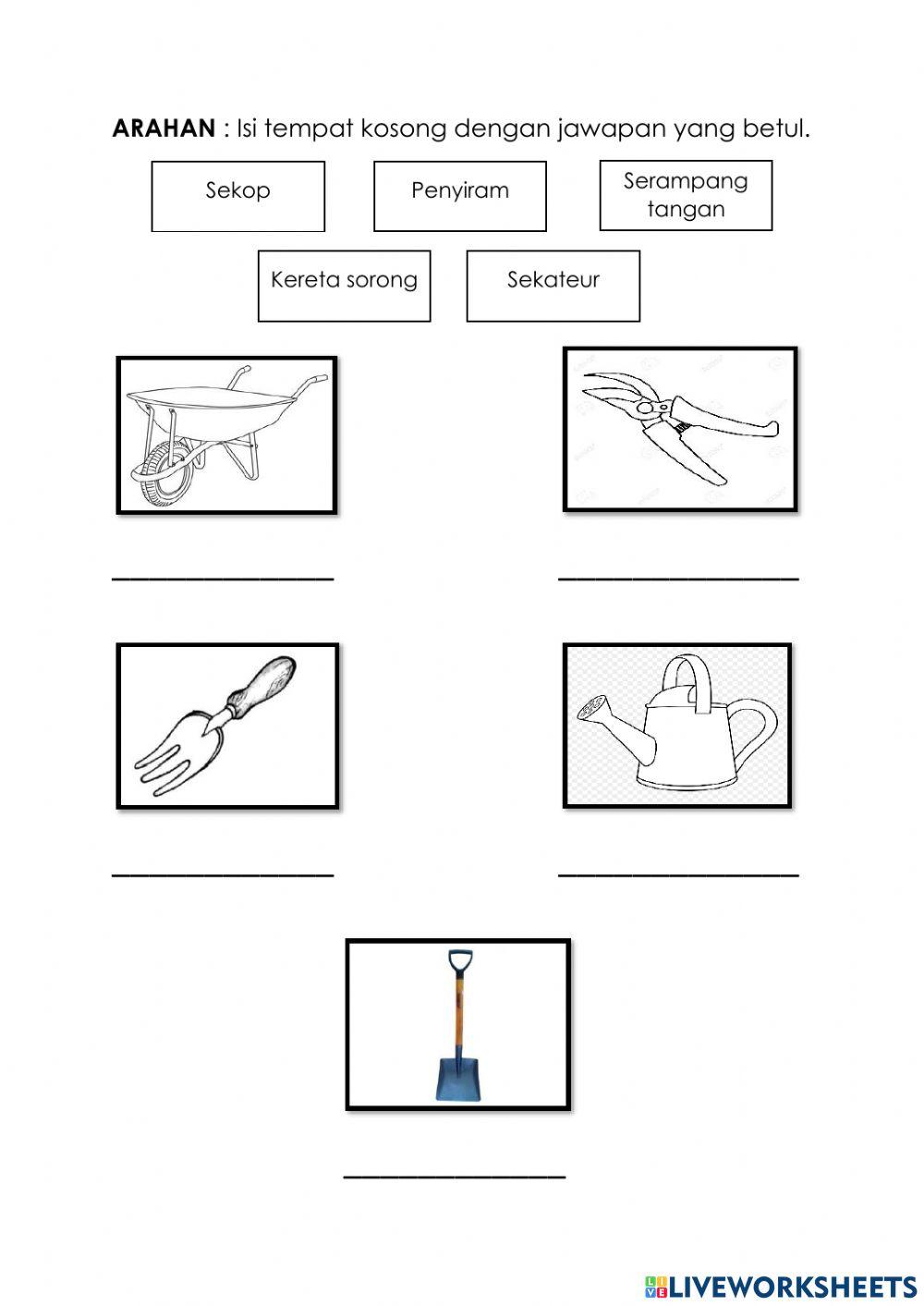 Menamakan alatan dan bahan
