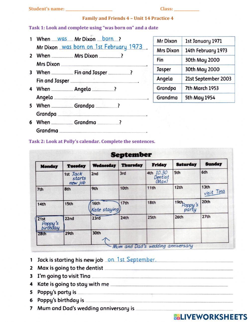 FF4 Unit 14 Practice 4