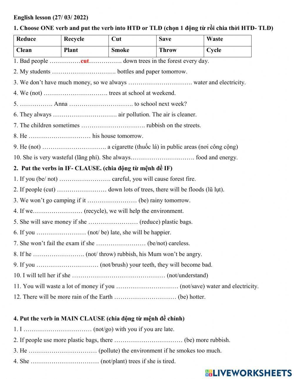 Group 4 - Conditional type 1
