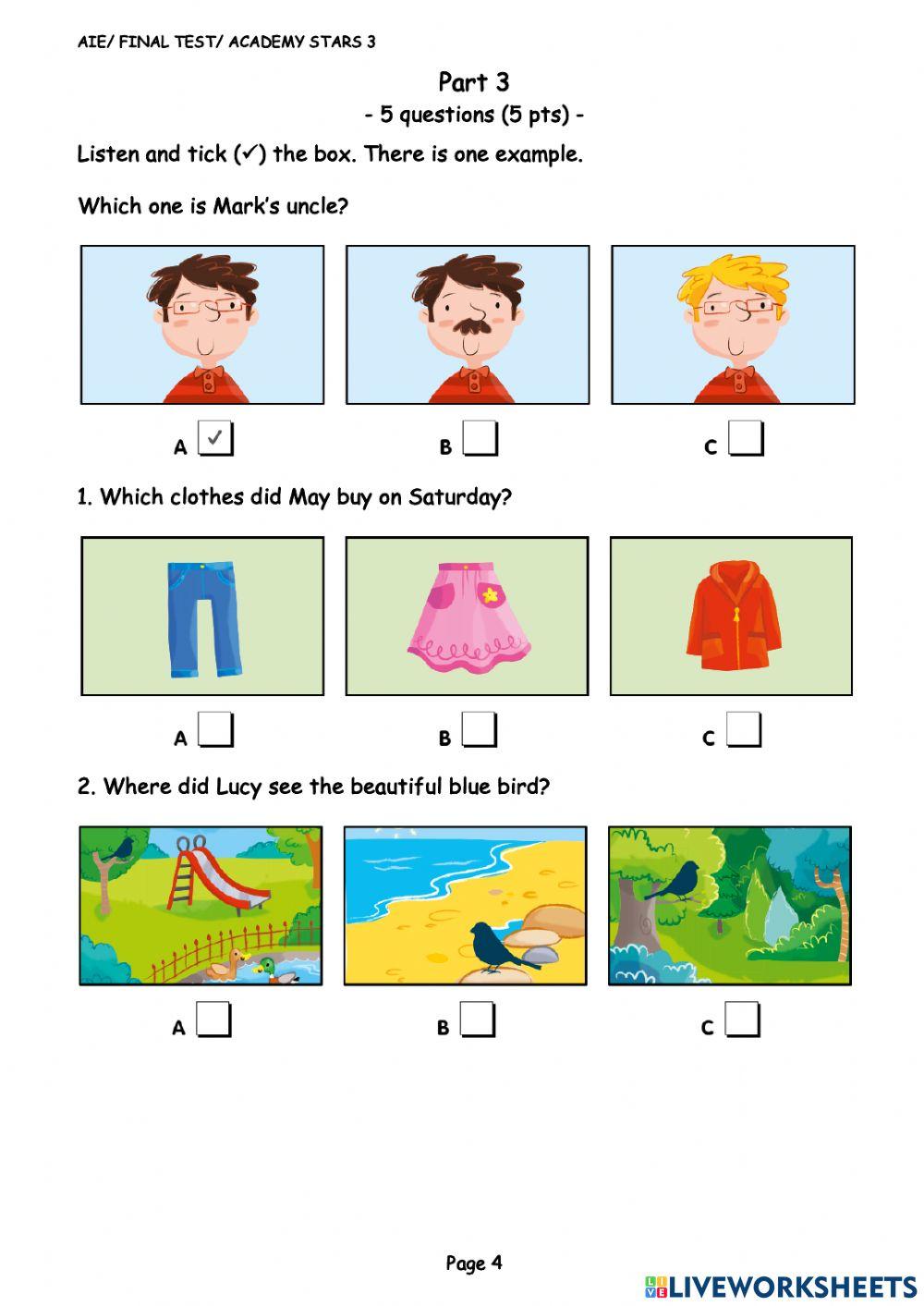 Final test - as 3 - listening