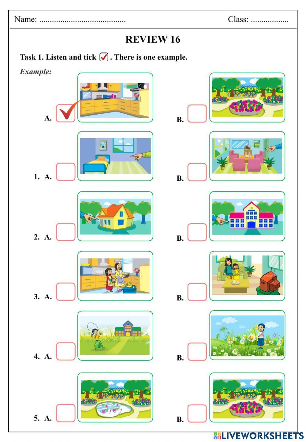 Review 16 - listening - grade 3