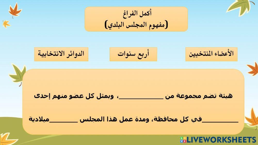 المجالس البلدية