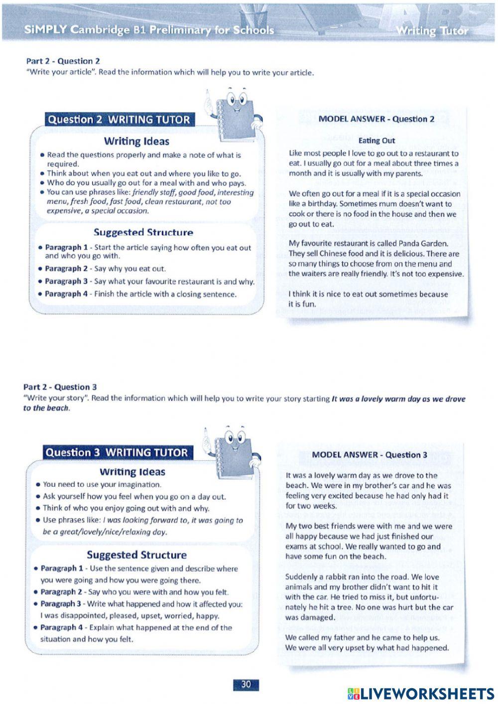 Simply PET Writing  5-6