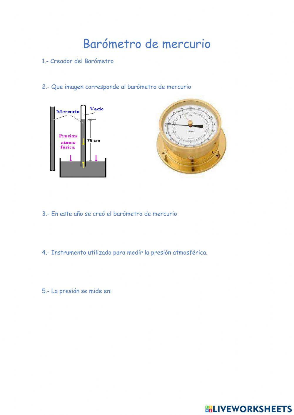 Barometro de mercurio
