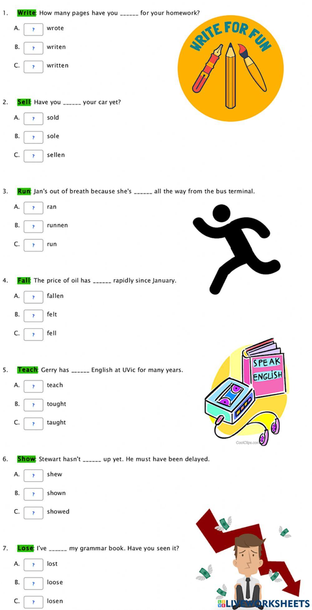 Present Perfect: Practice