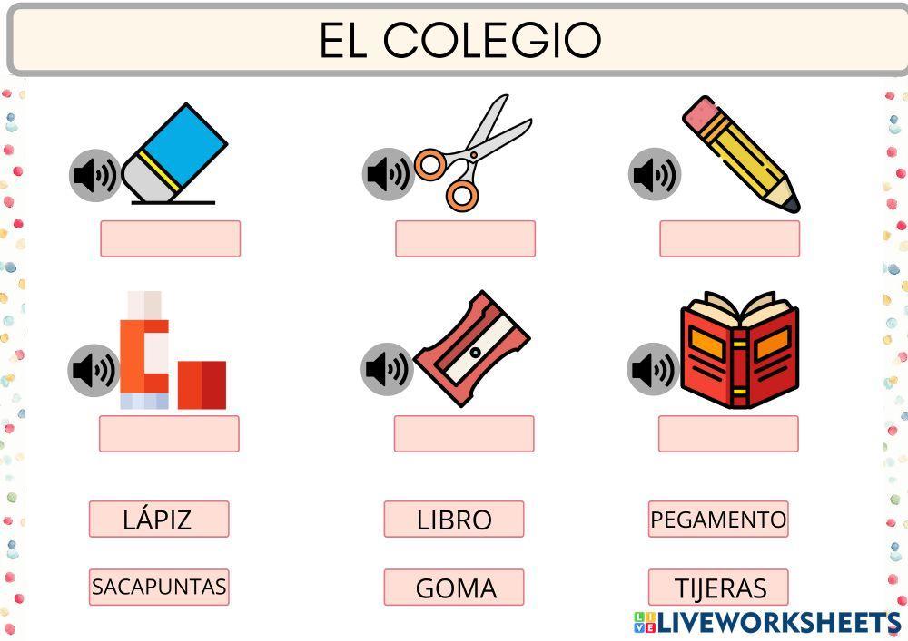 Vocabulario El Colegio 1
