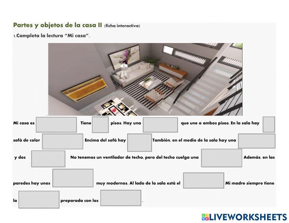 PARTES Y OBJETOS DE LA CASA ( ll )