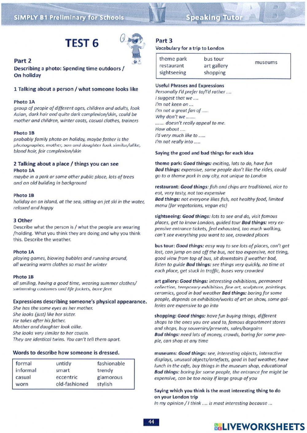 Simply PET Speaking  6