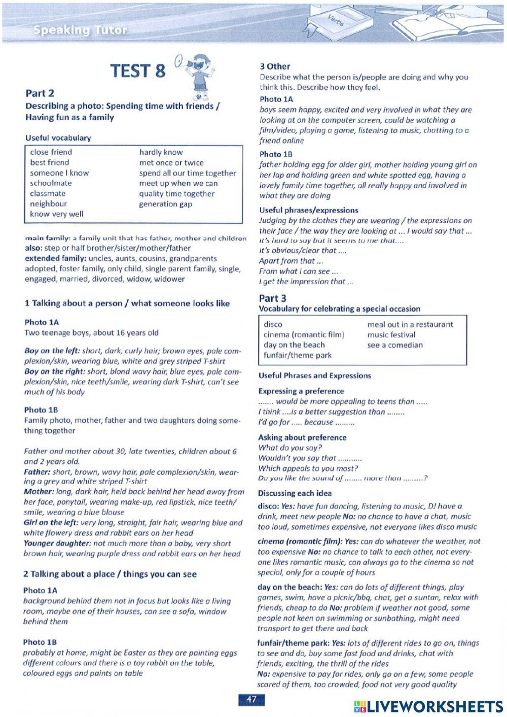 Simply PET Speaking  8