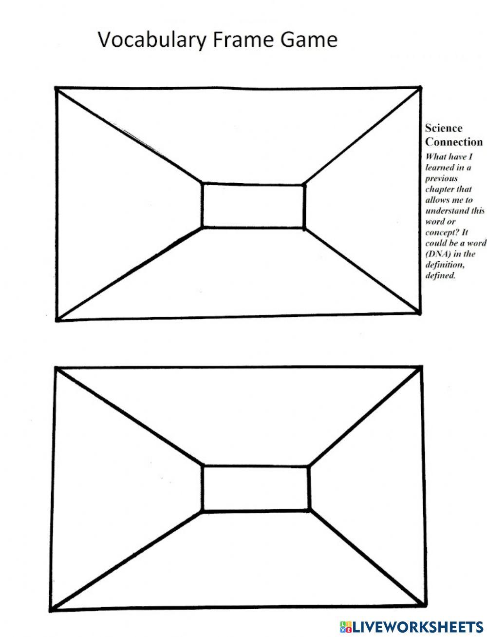 Frayer Model Template