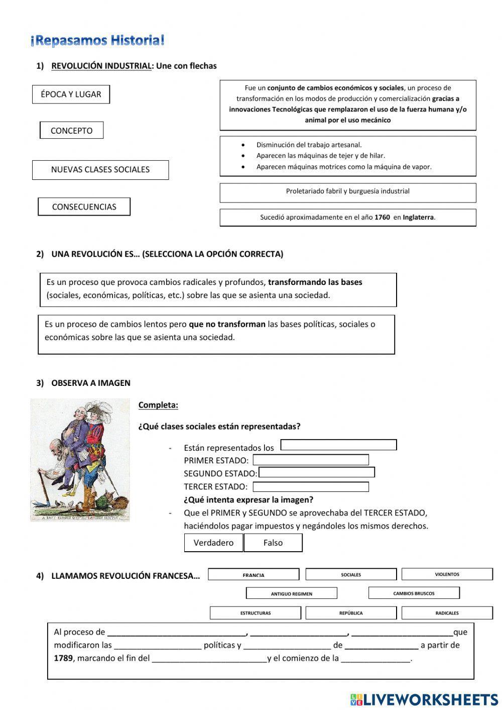 Rev. industrial y francesa